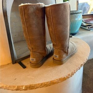 UGG Tan Suede Tall Boots!  In great shape!